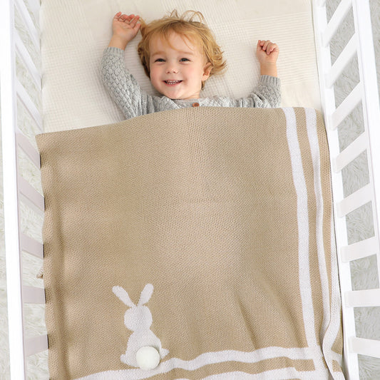 Rabbit Shape Baby Knitted Blanket