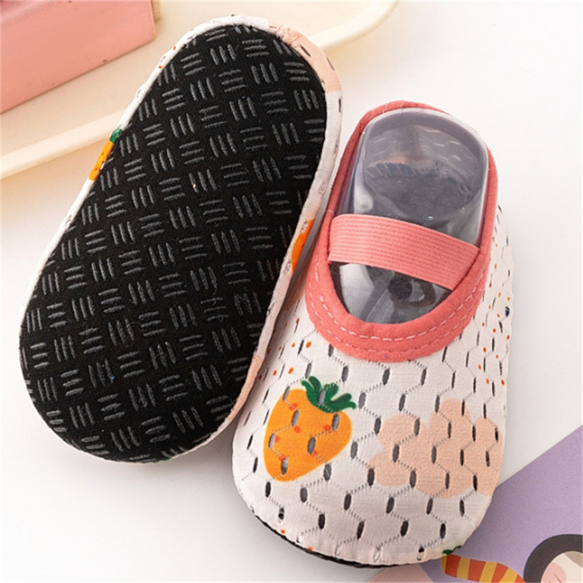 Baby and Toddler Anti-Slip Floor Socks with Exquisite Cartoon Patterns