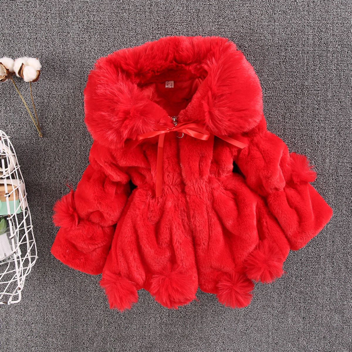 Girls autumn and winter new wool sweater thickened quilted jacket