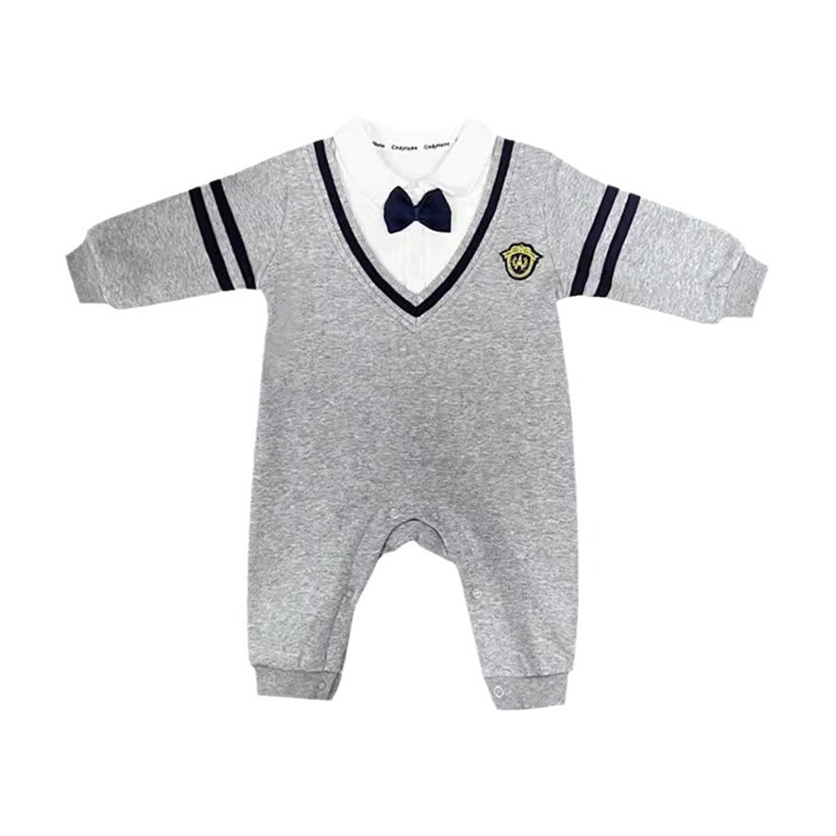 Boys spring and autumn long sleeve British style romper