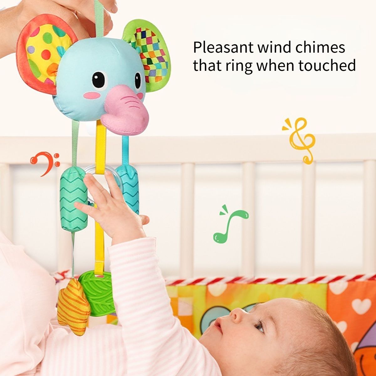 Baby stroller pendant wind chime soothing toy