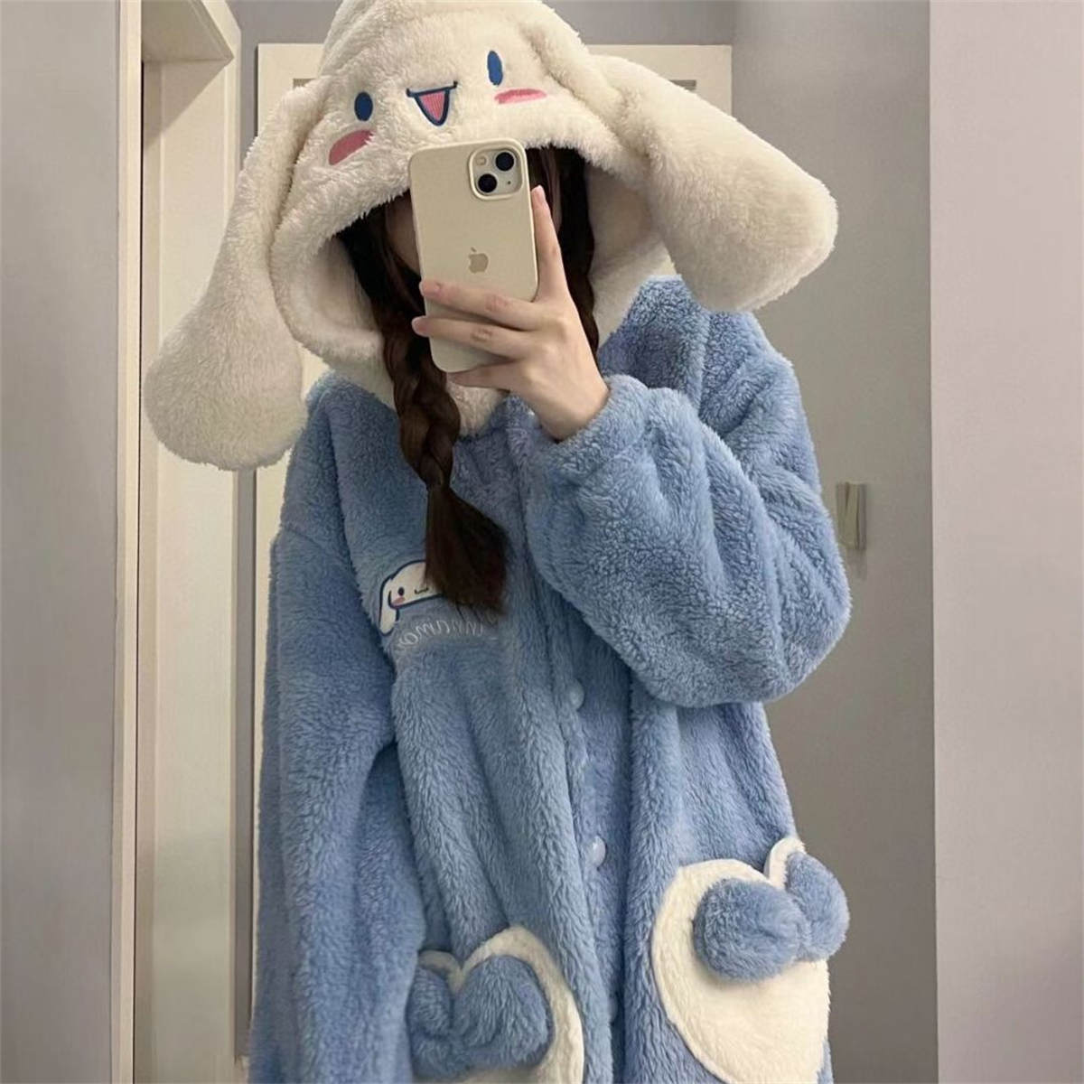 dog sleeping robe female winter coral velvet padded homewear