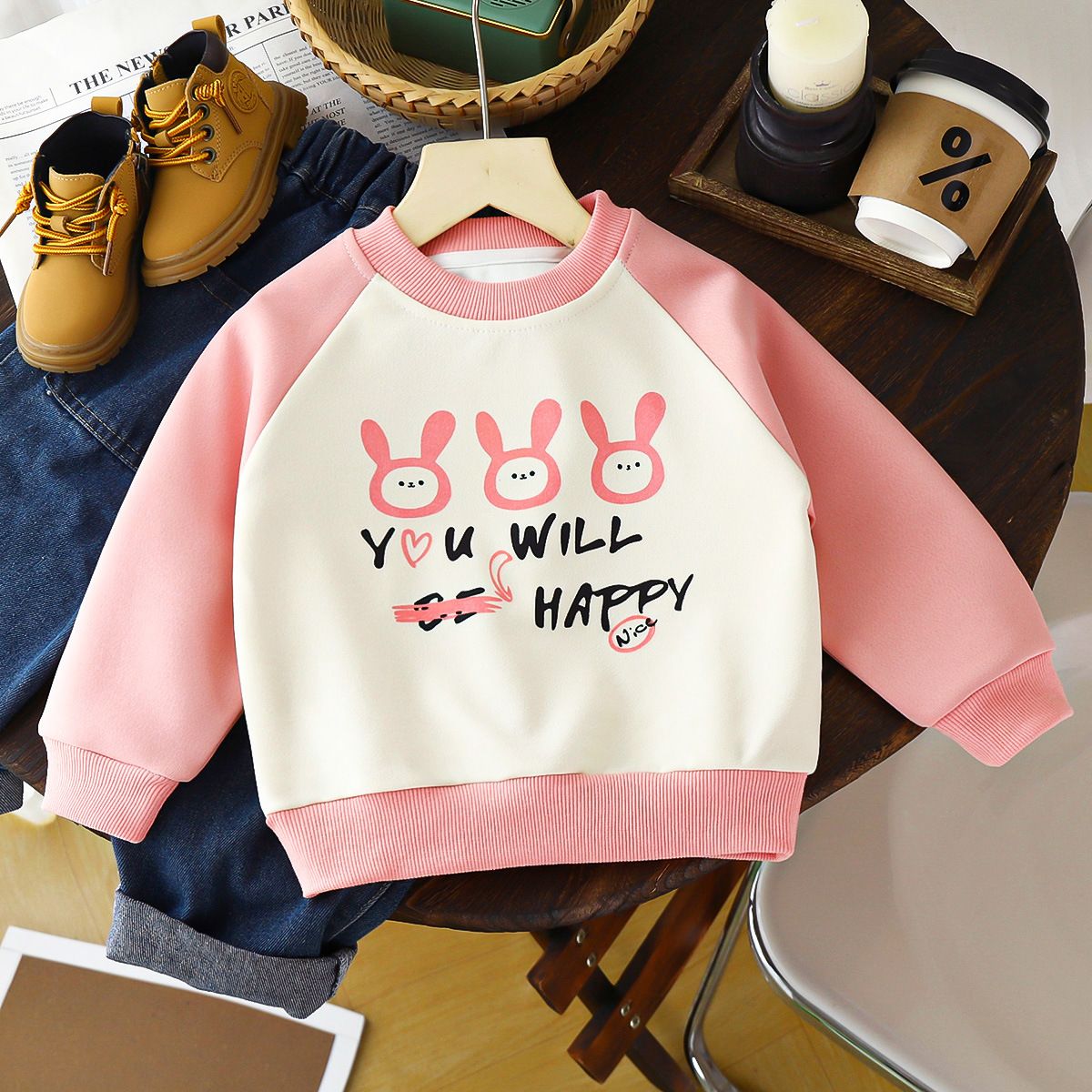 New autumn baby sweatshirts for children long sleeves children's round neck girls' bottoming shirts tops boys' children's clothing