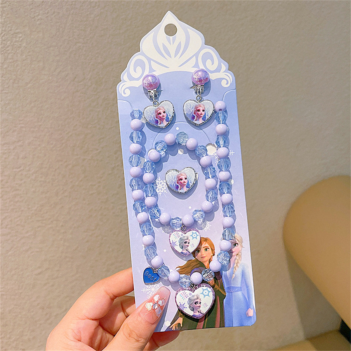 Children's 5-piece Princess Elsa necklace set