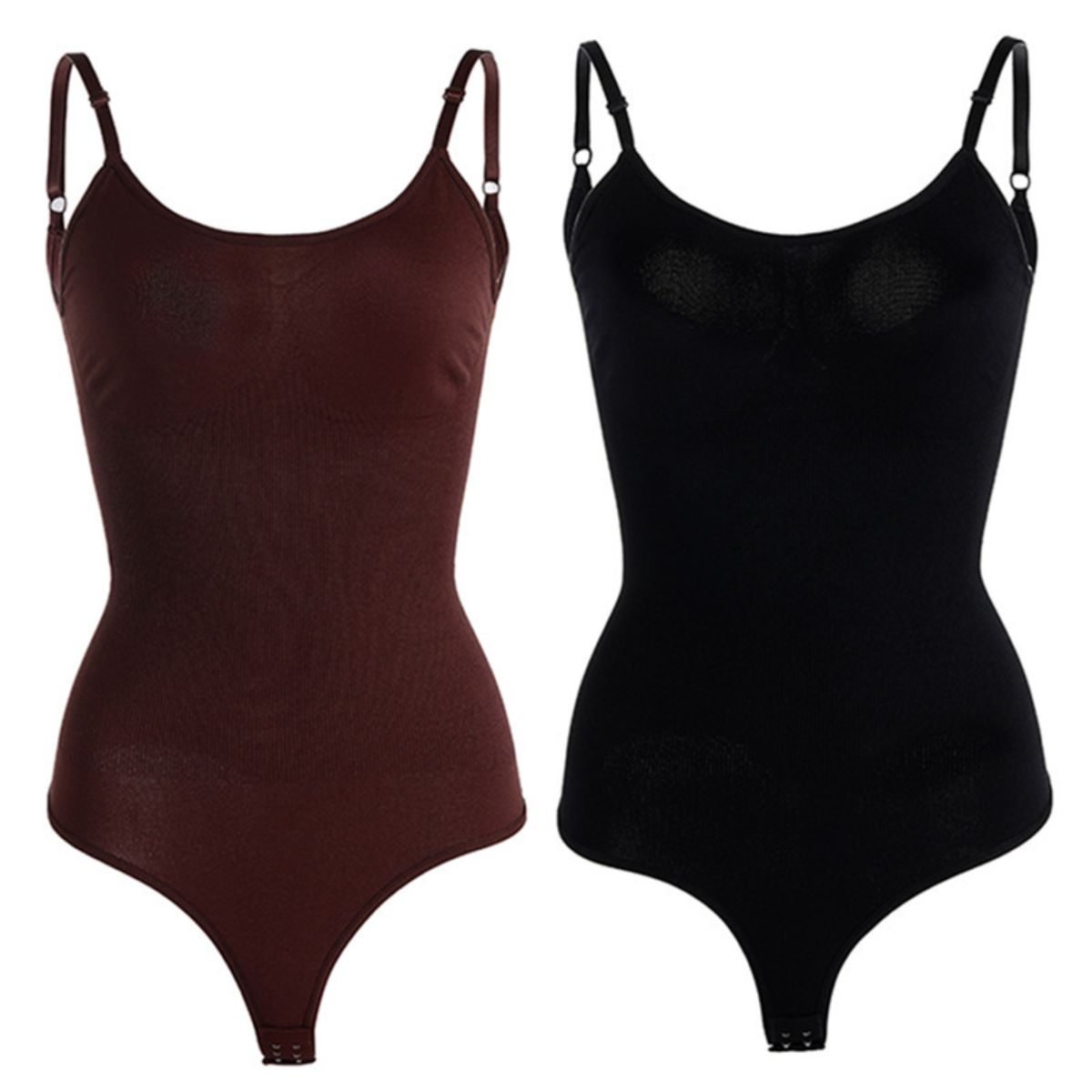 Seamless Shaper Bikini T-Back Bodysuit Waist and Tummy Control Suspender Bodycon Corset