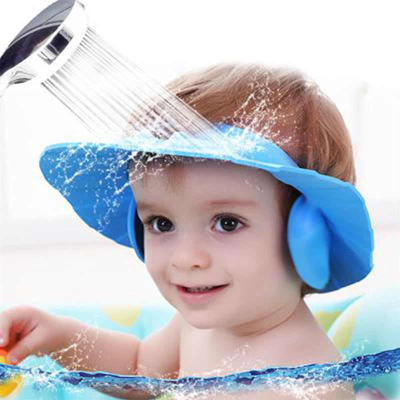 Solid Color Baby Cute  Adjustable Hydrophobic Shampoo Caps