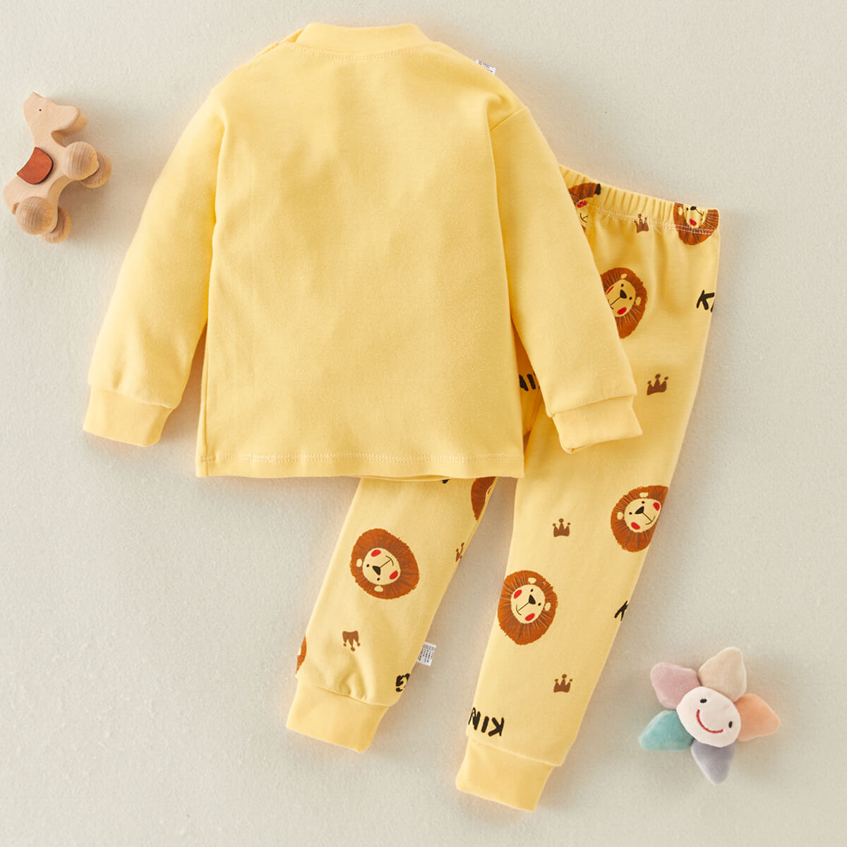 Toddler Boy Cartoon Design Sweater & Pants Pajamas