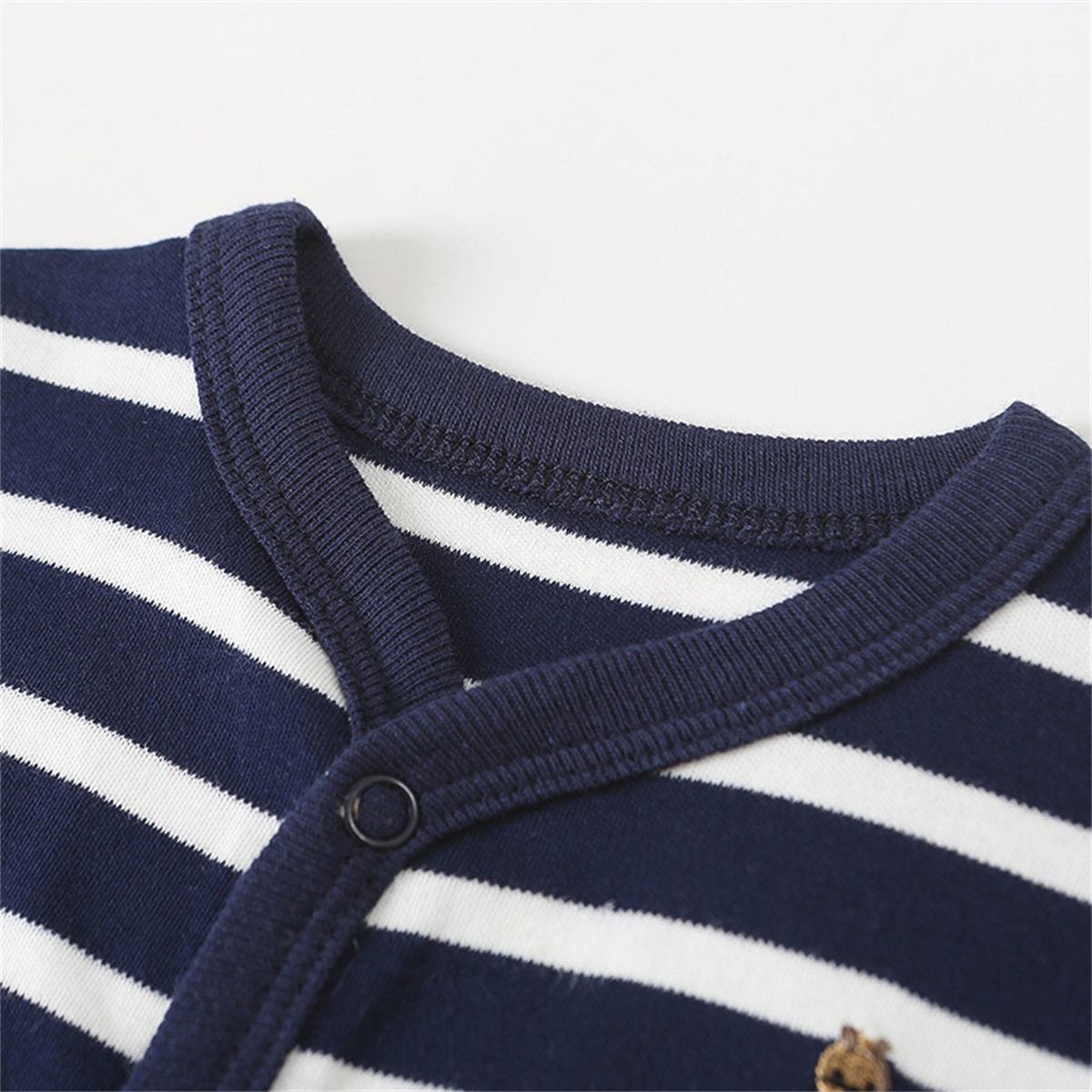 Baby Clothes Pure Cotton Striped Bear Onesie Climbing Clothes