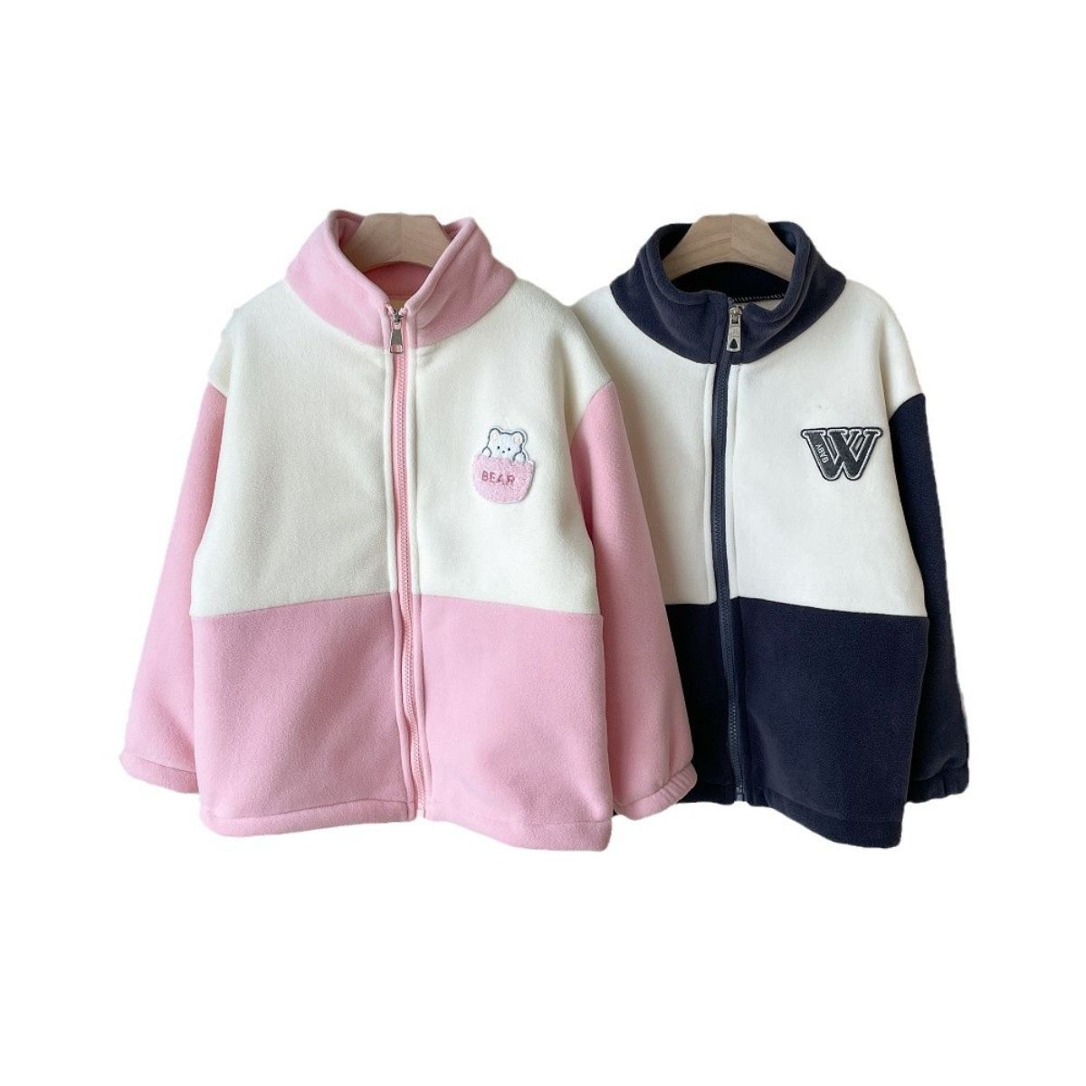 Winter boys and girls thick fleece coat