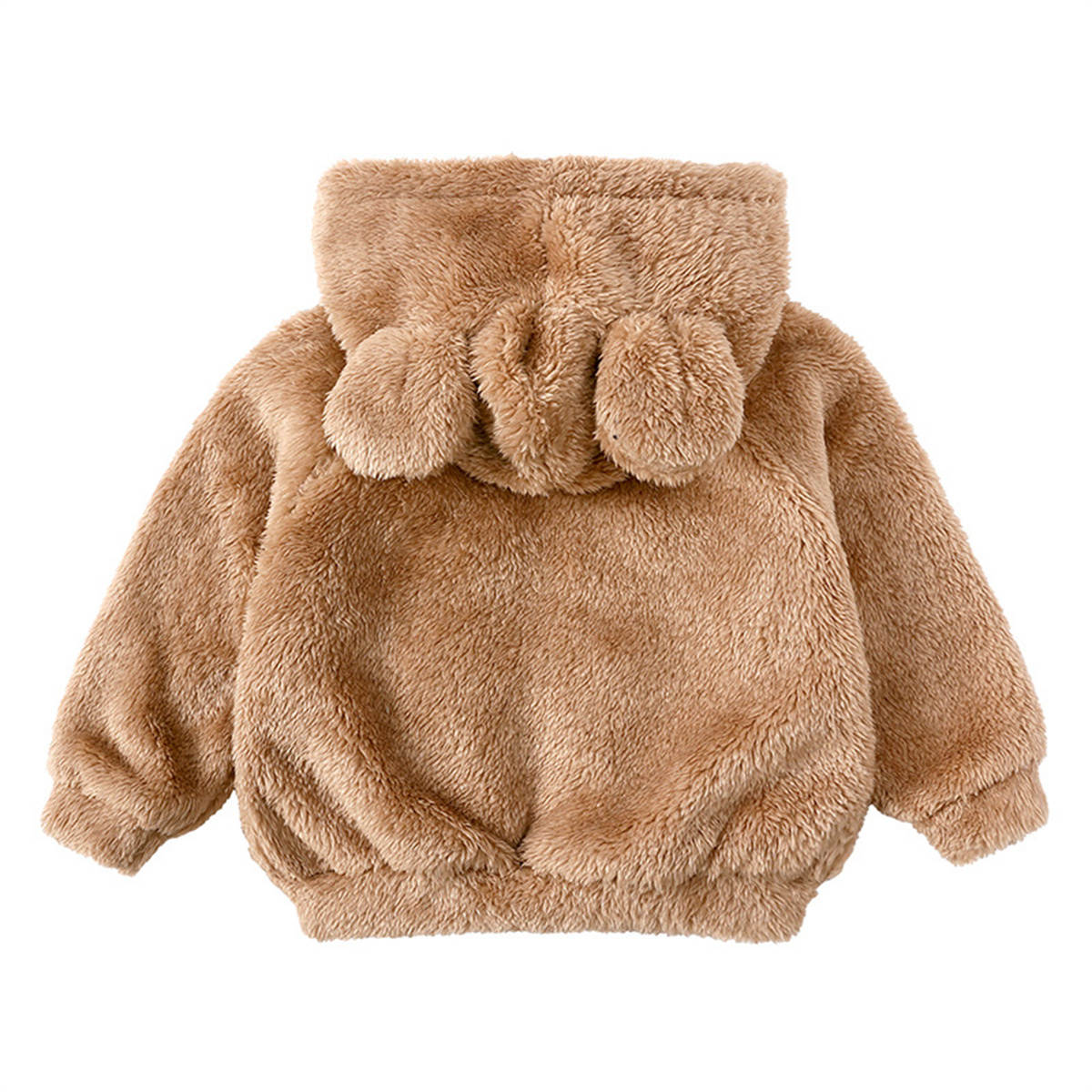 Boys and girls lambskin thickened coat children's stylish warm hooded fur sweater