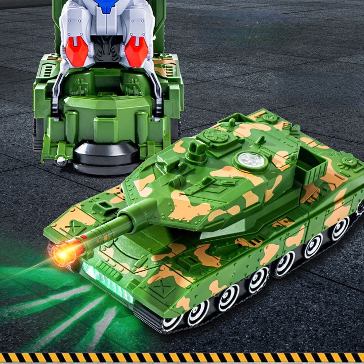 Universal tank deformation robot electric toy