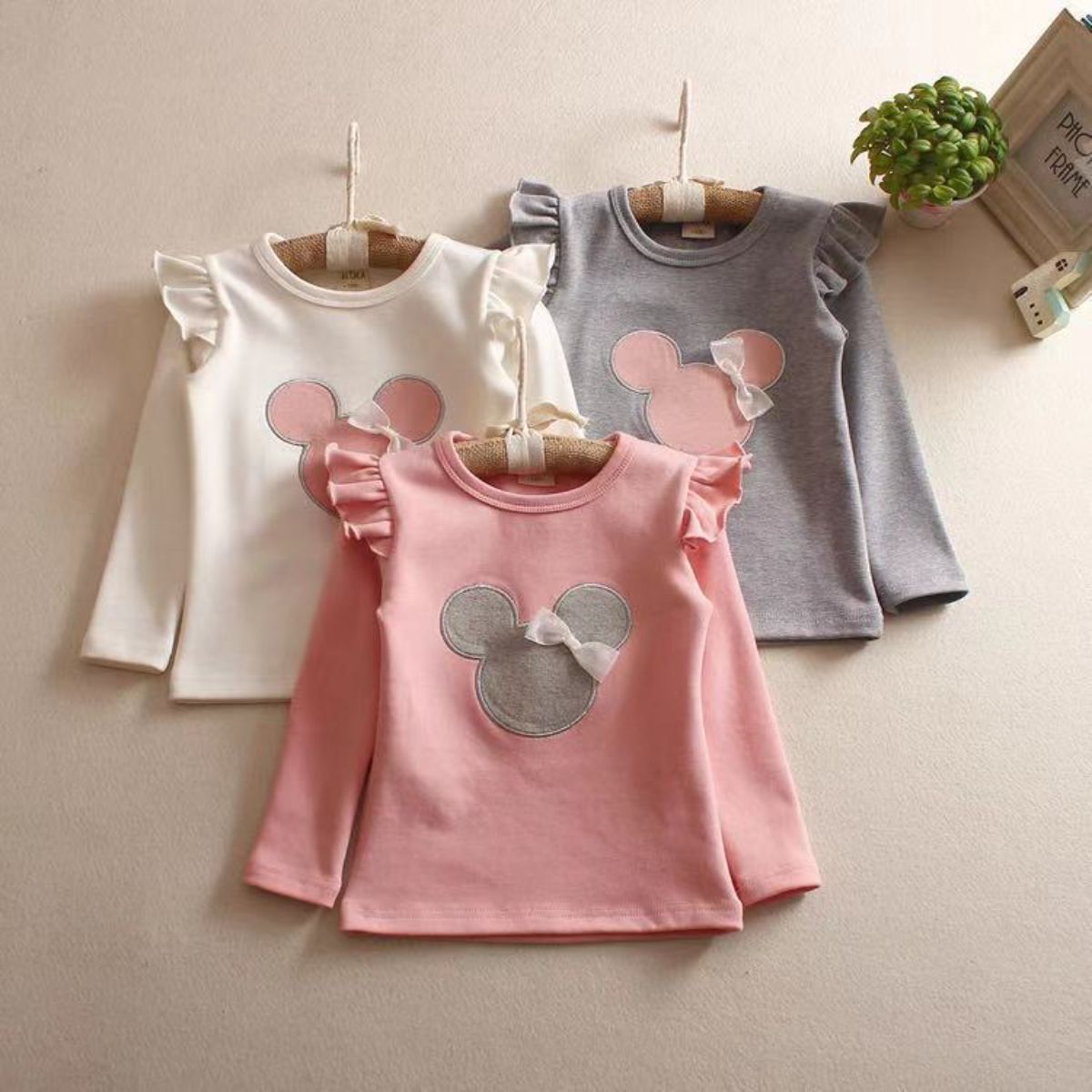 New children's clothing spring and autumn style girls long-sleeved T-shirt