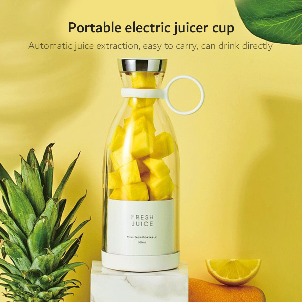 Mini Portable Wireless Rechargeable Electric Fruit Blender