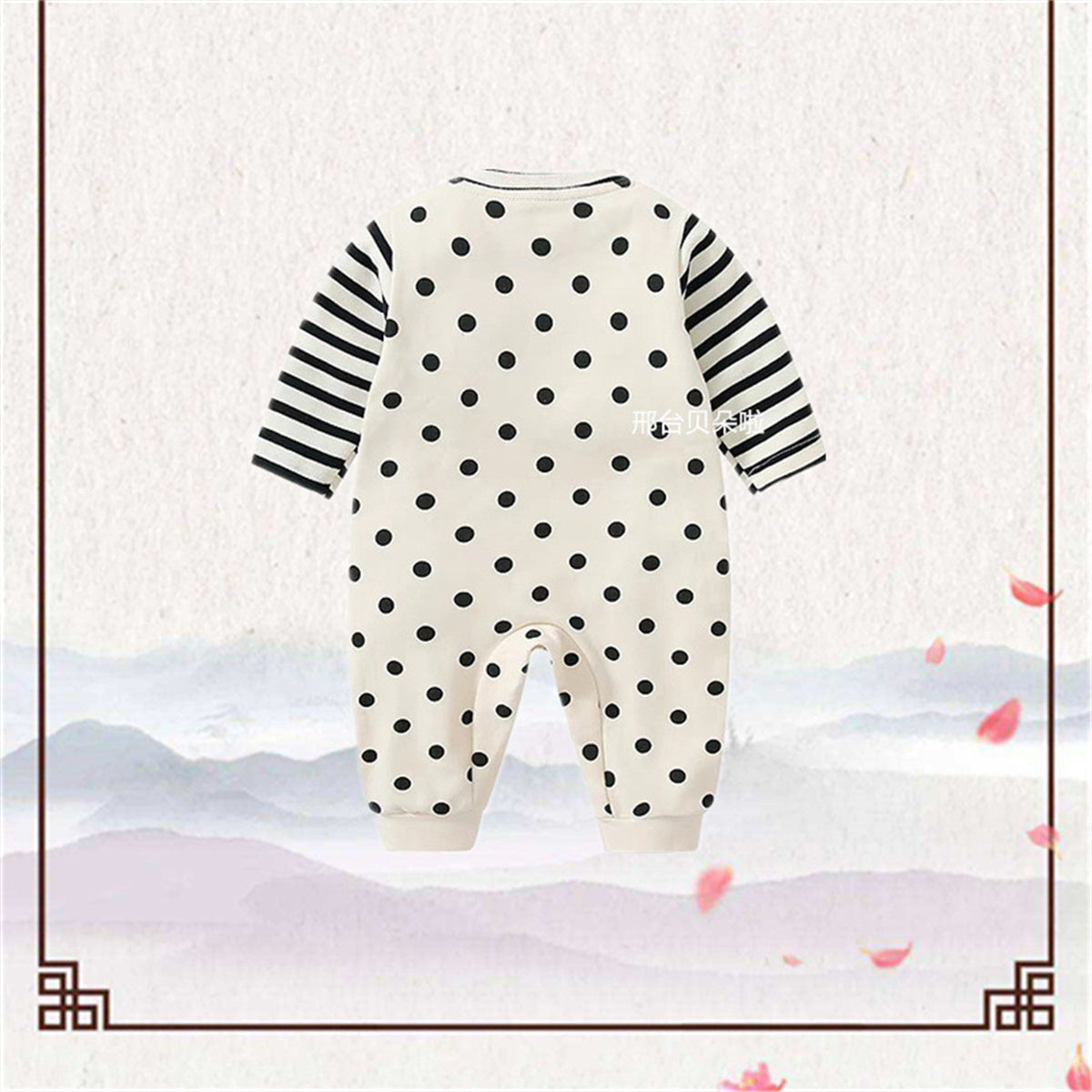 Baby girl princess super cute fashionable long-sleeved outdoor romper