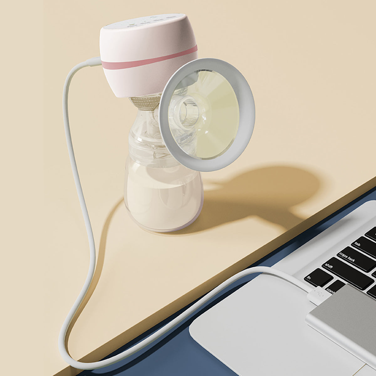 Electric integrated single breast pump