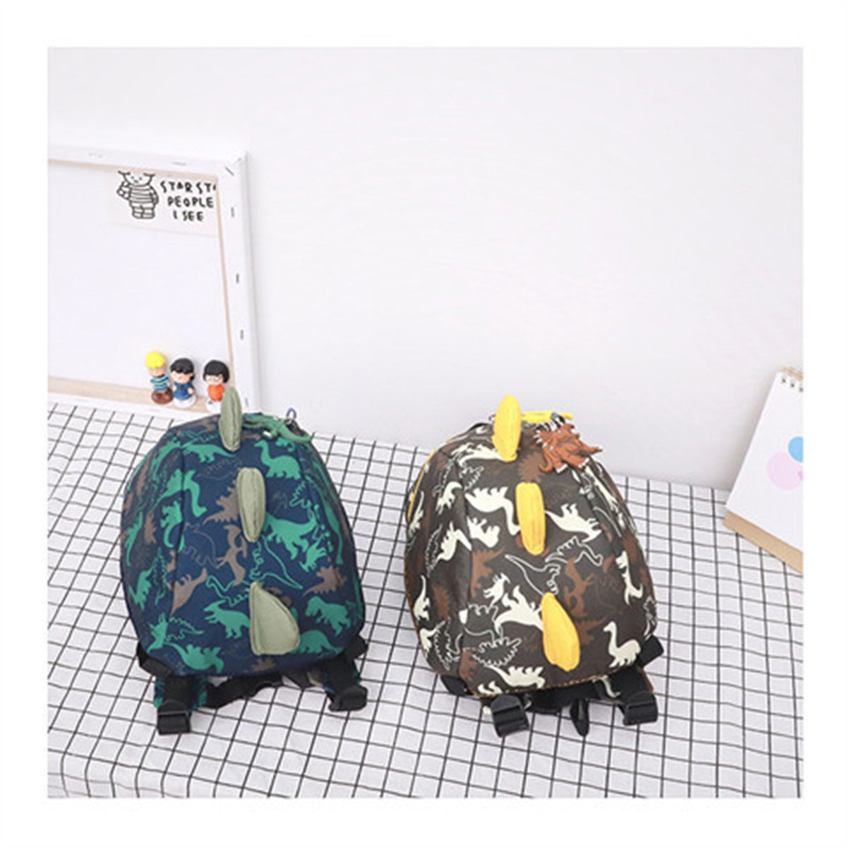 Children's cute cartoon cool little dinosaur anti-lost boy's small backpack