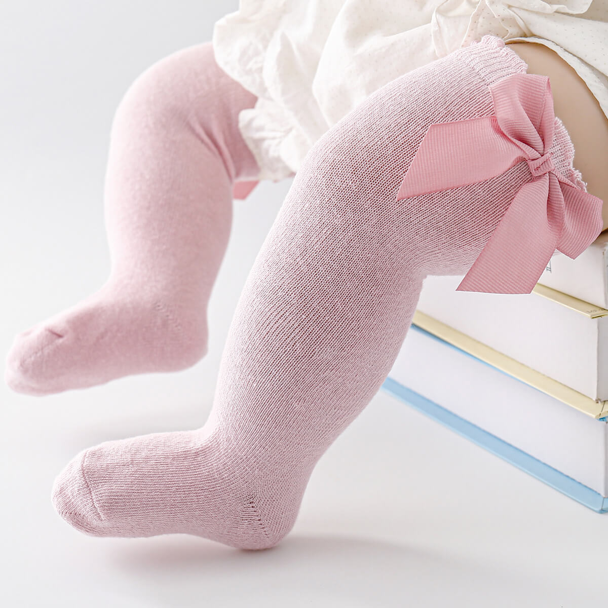 Children's Bowknot Knee-High Stockings