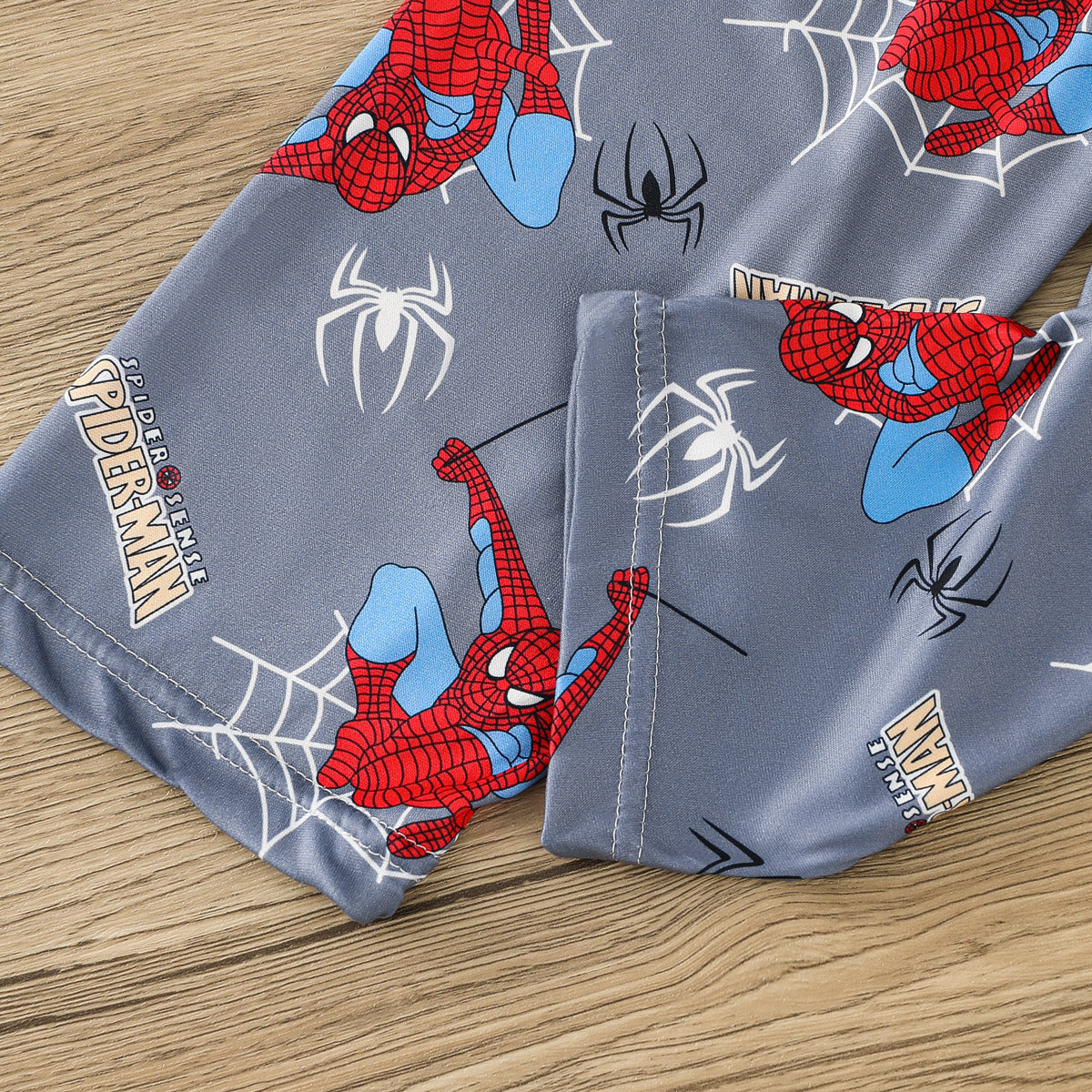 Boys Cartoon Spiderman Pattern Pajamas Home Clothes Long Sleeve Set