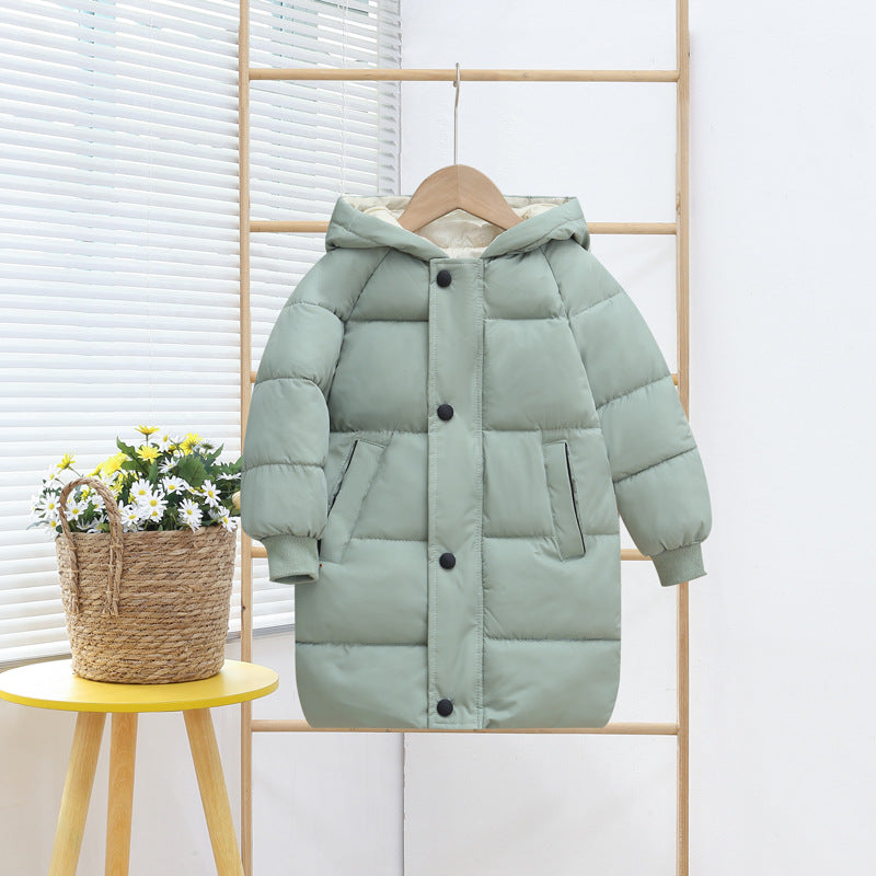 Mid-length down jacket for winter