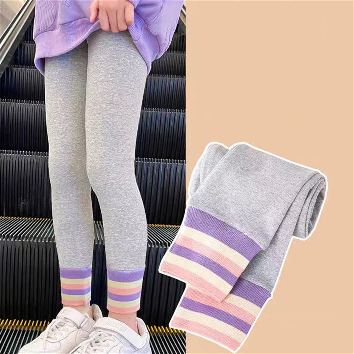 Girls' new leggings outerwear trousers