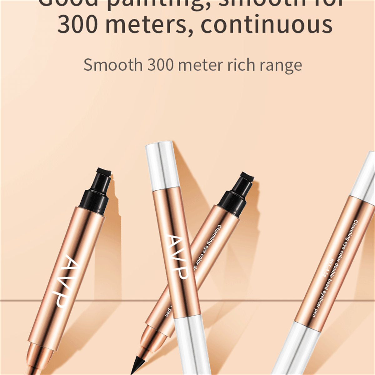 Double-ended stamp multi-purpose silky waterproof eyeliner