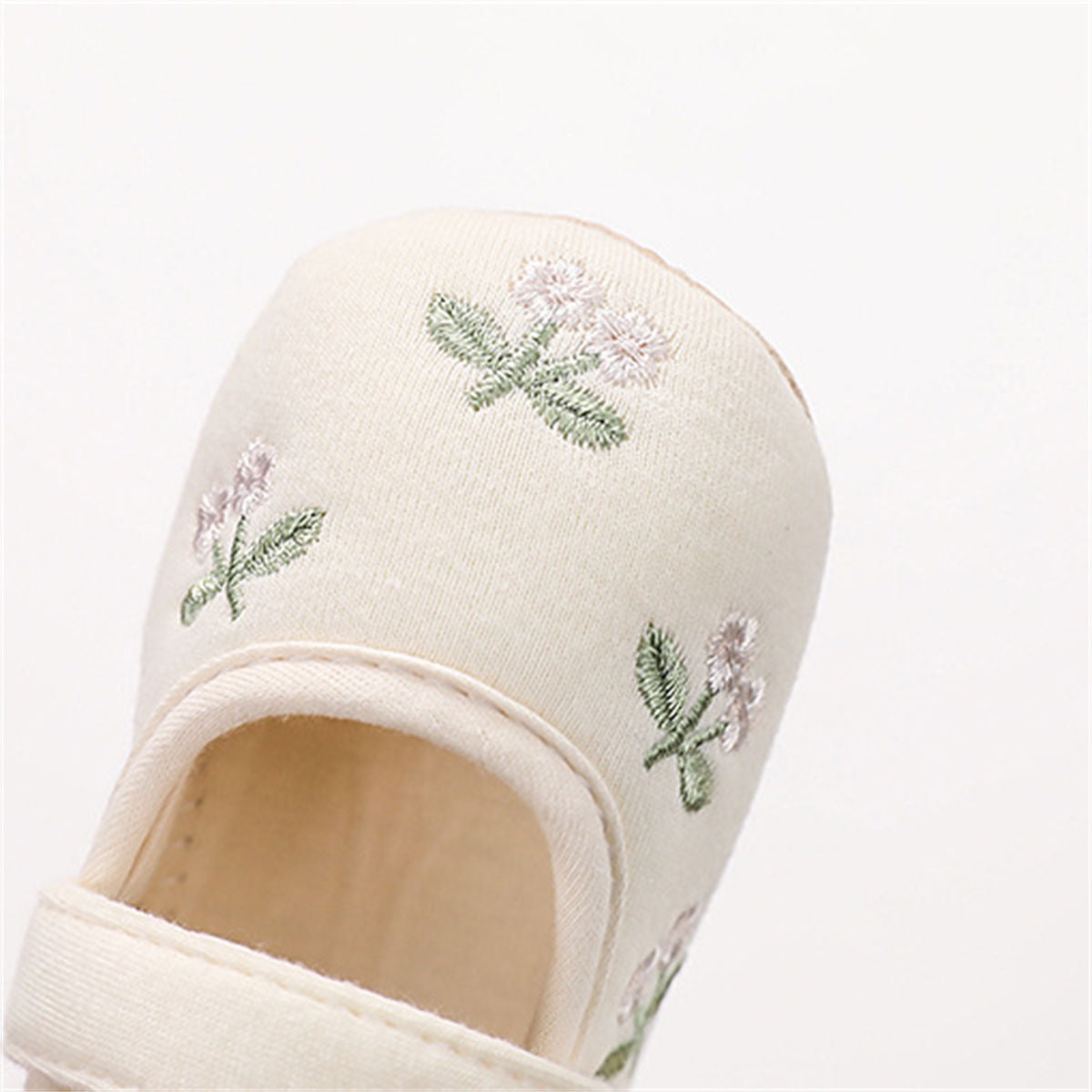 Baby Girls Autumn Embroidered Soft-soled Non-slip Canvas Shoes