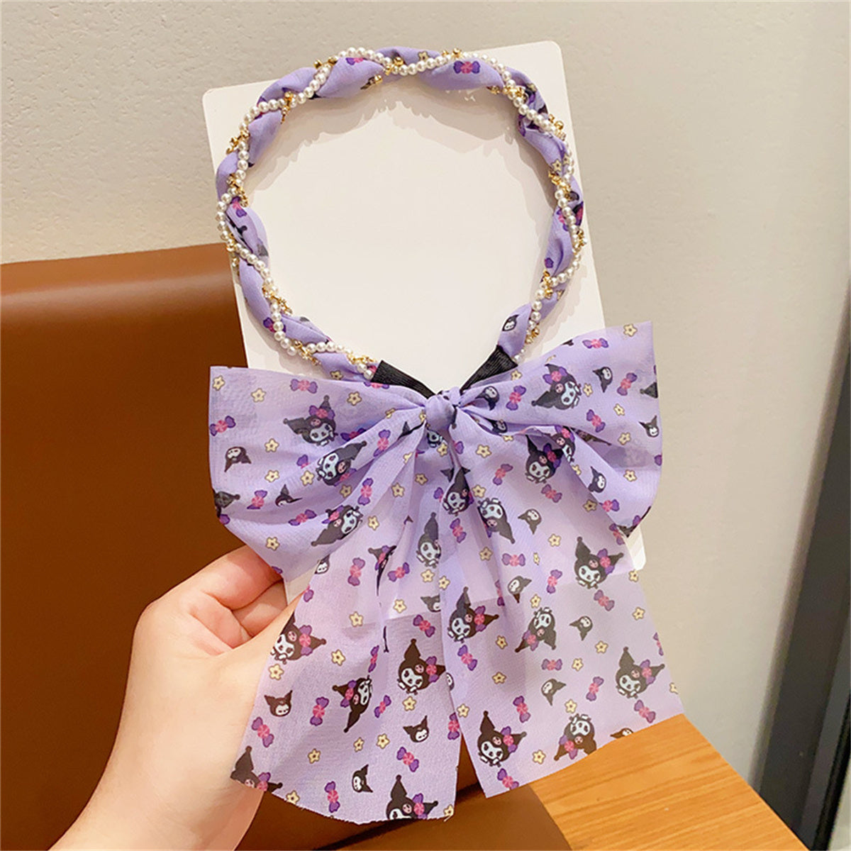 Children's headband Sanrio pattern bow tie pearl style fairy princess style