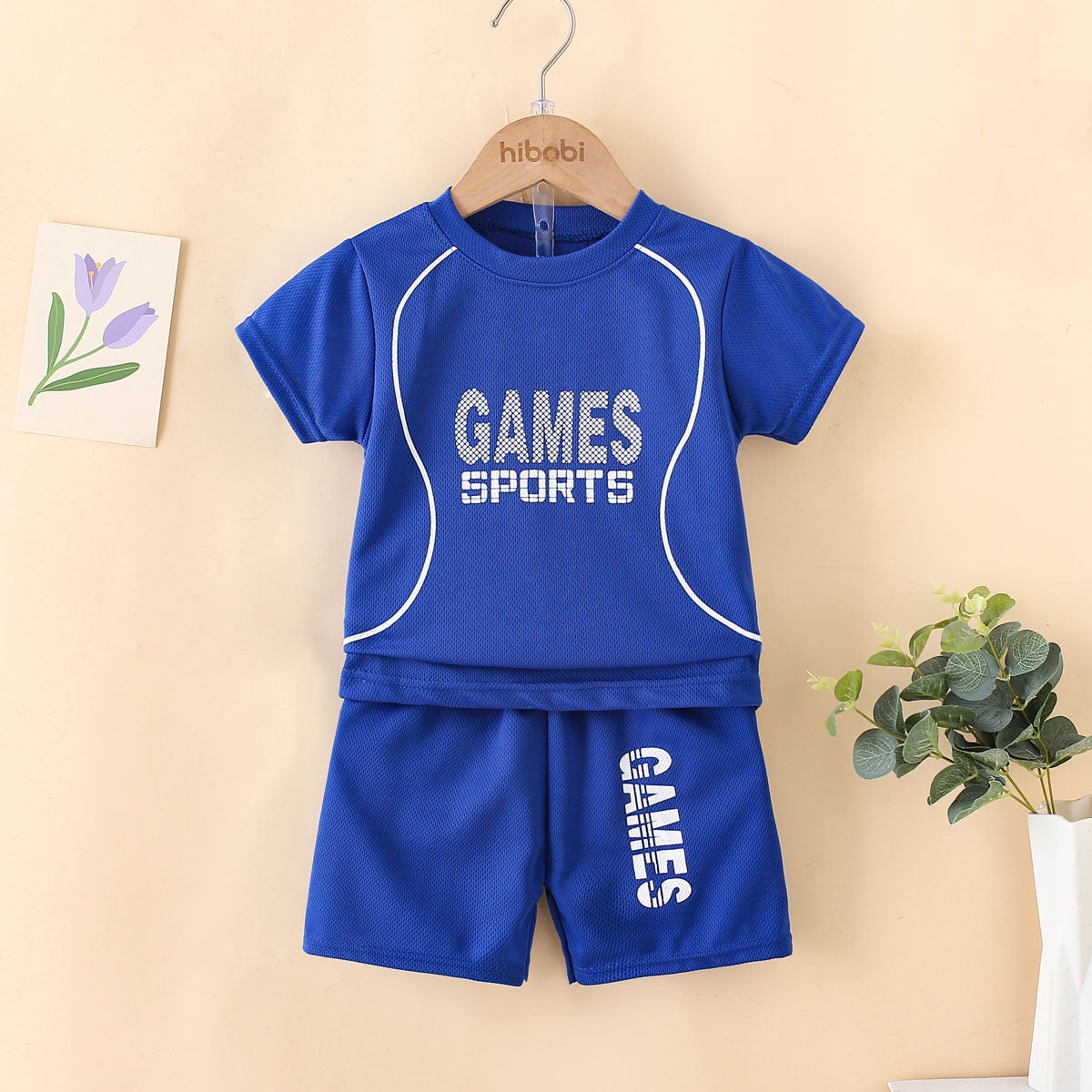 New children's ball uniform suit short-sleeved shorts quick-drying clothes boys' sports suit ball uniform