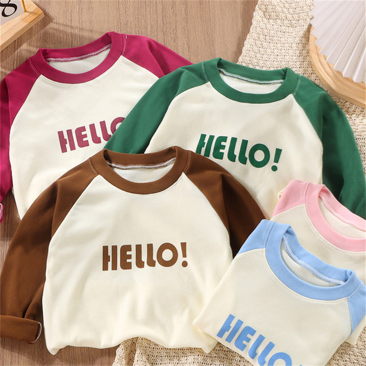 Baby casual long-sleeved T-shirts for toddlers and girls