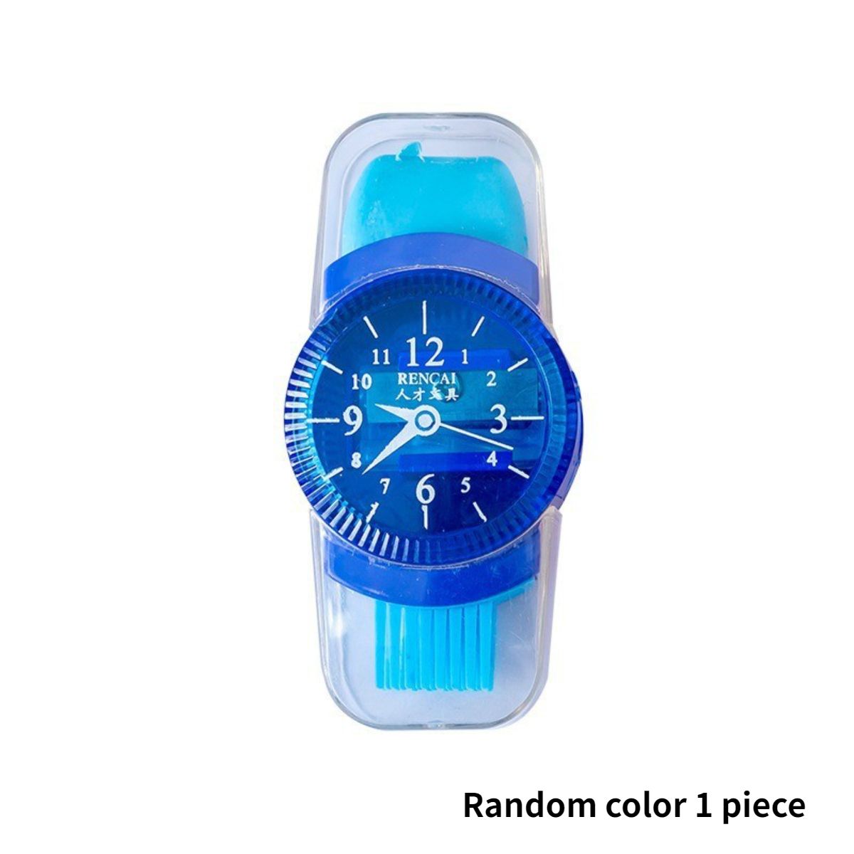 Children's creative watch shape pencil sharpener with eraser cleaning brush three in one multifunctional pencil sharpener for primary school students