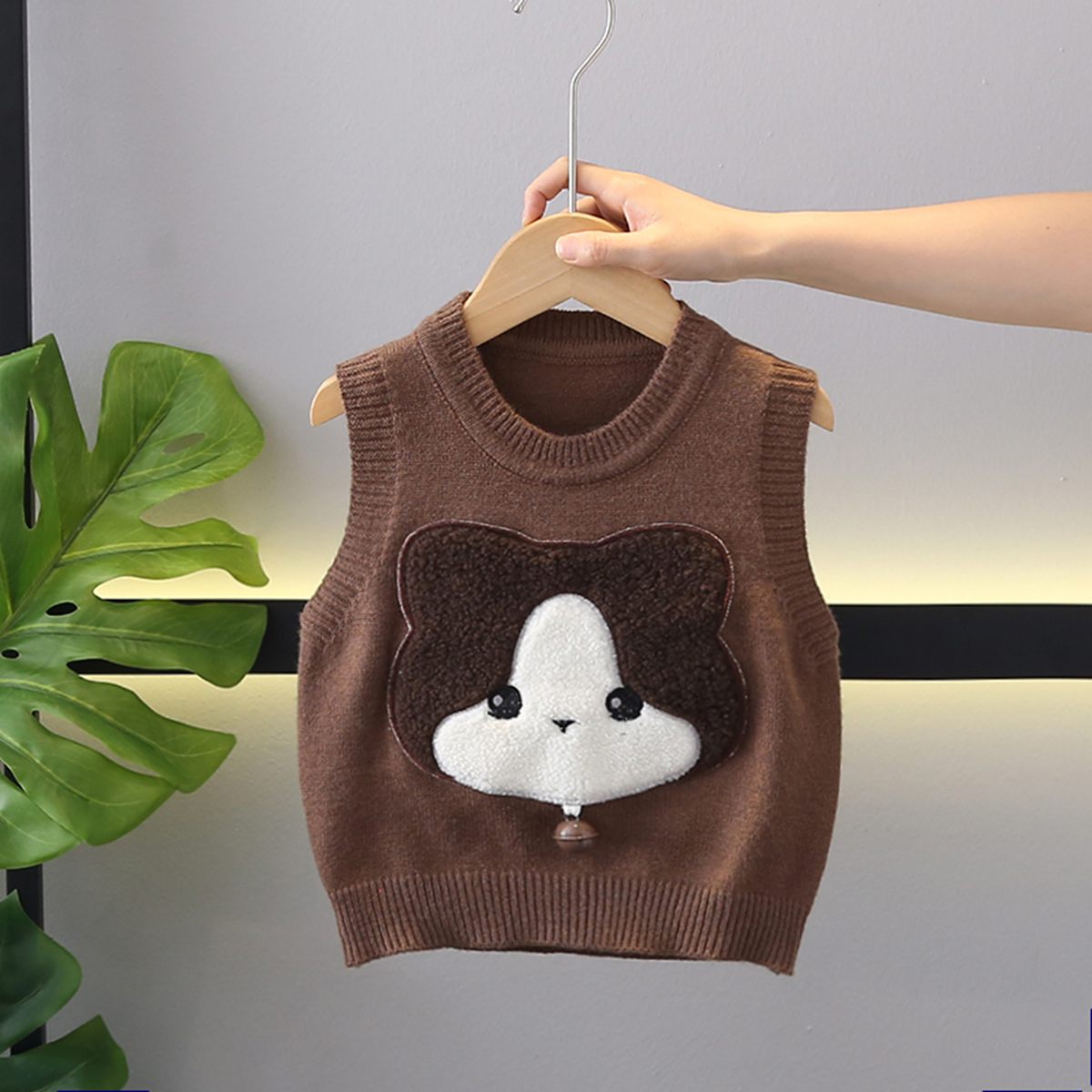 Boys Spring and Autumn Cartoon Single Vest Baby Children Clothes Trendy