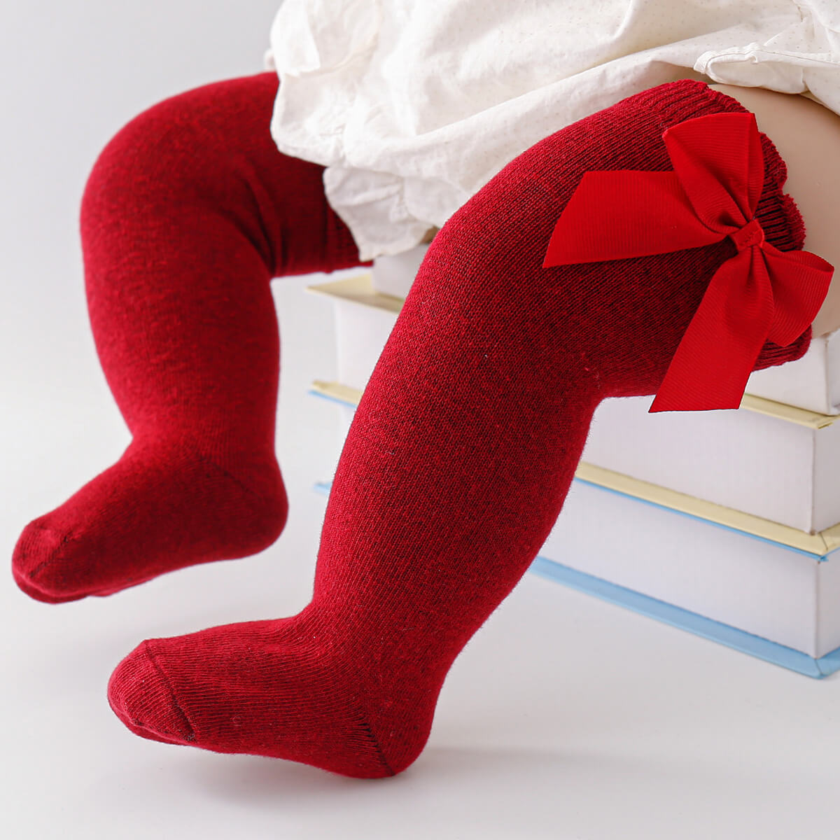 Children's Bowknot Knee-High Stockings