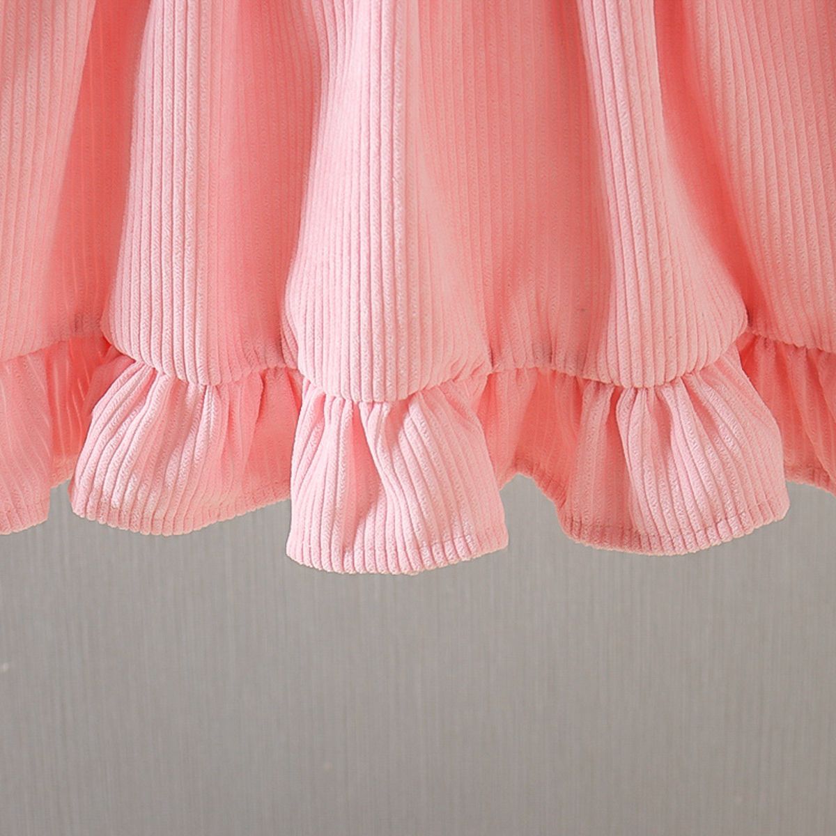 Girls Spring and Autumn Dress Fake Two-piece Set New Children's Corduroy Little Girl Princess Skirt