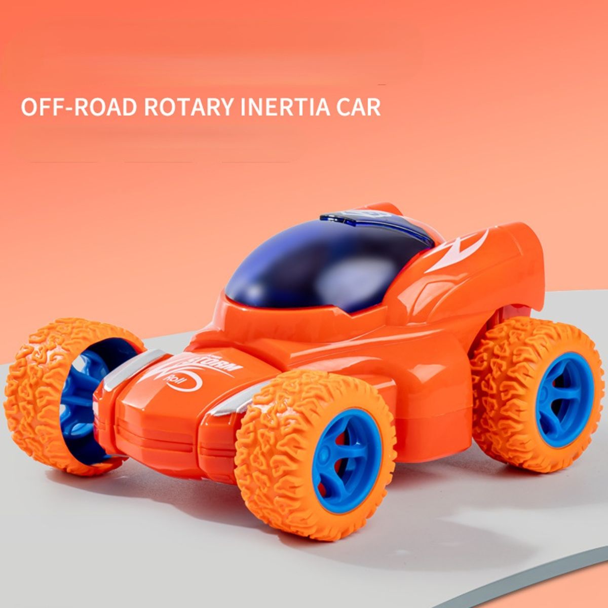 Friction off-road vehicle boy toy rotating stunt car