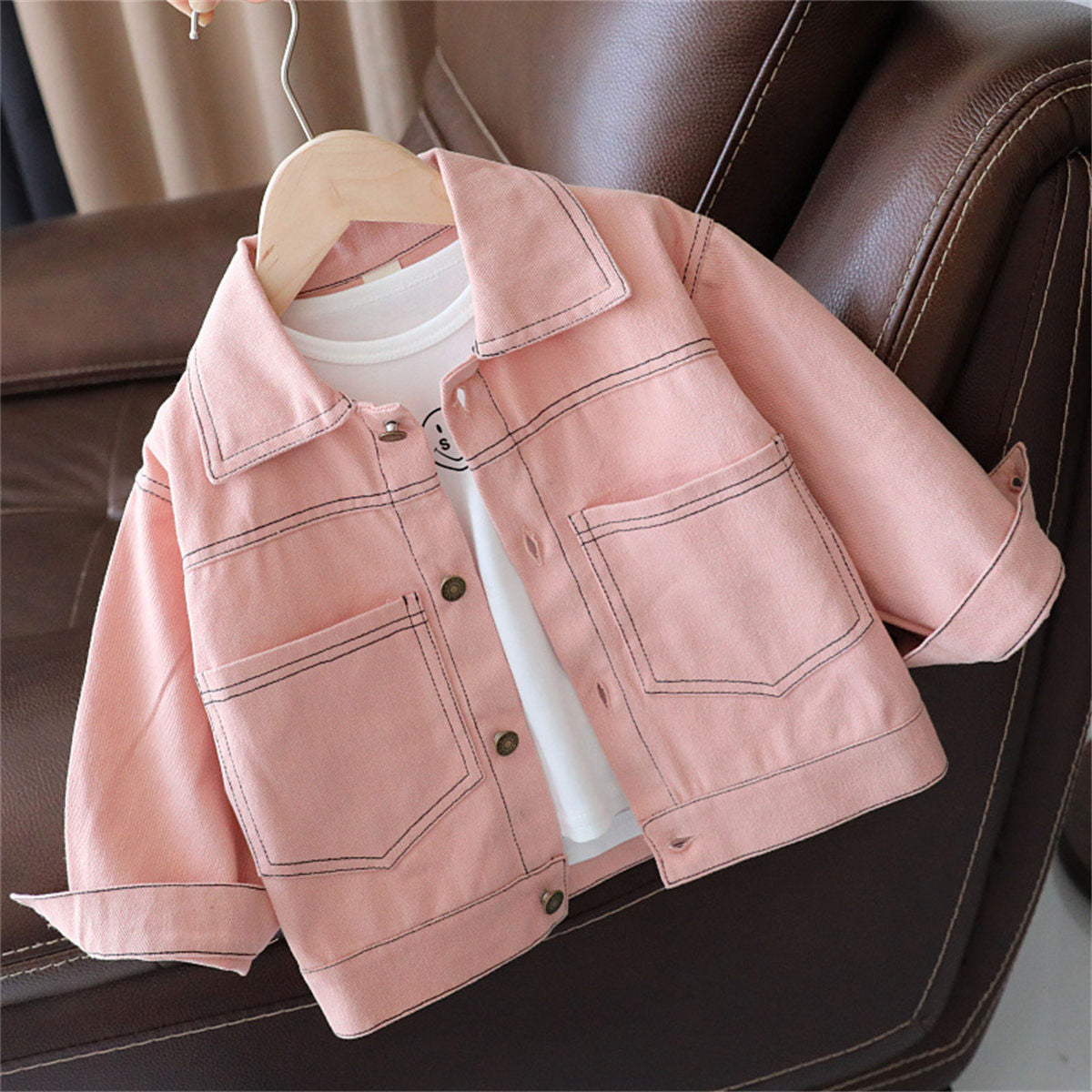 Baby denim jacket 3 spring clothes boys spring and autumn tops children's spring and autumn jackets outdoor clothes