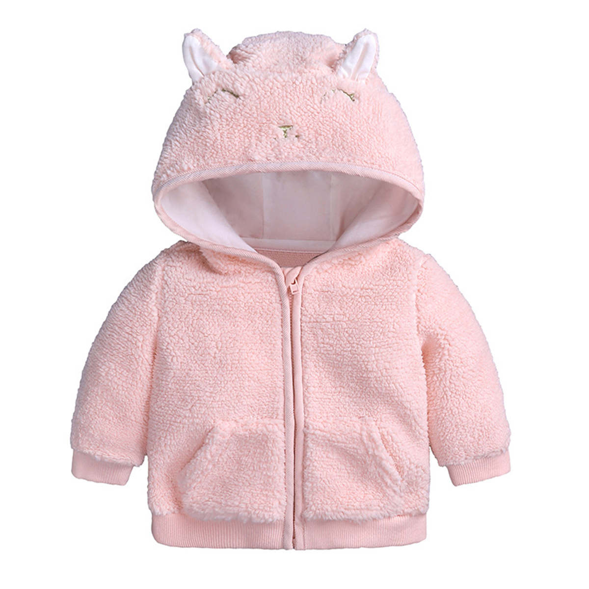 Children&#39;s winter cotton-padded coat with fleece