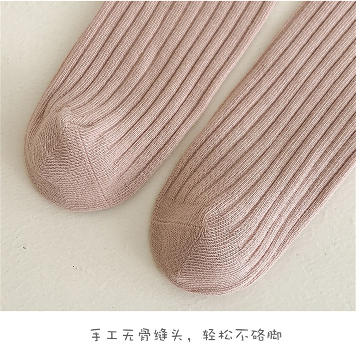 Children's cute strawberry embroidery sweet lady style pure cotton boneless middle tube socks