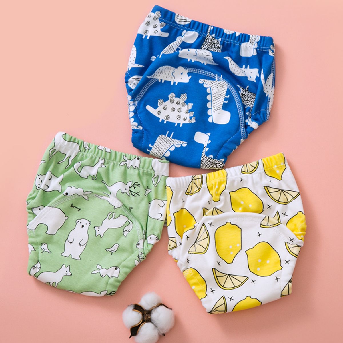 Baby toilet training pants pure cotton waterproof washable diaper diaper pants pocket baby girl boy diaper underwear