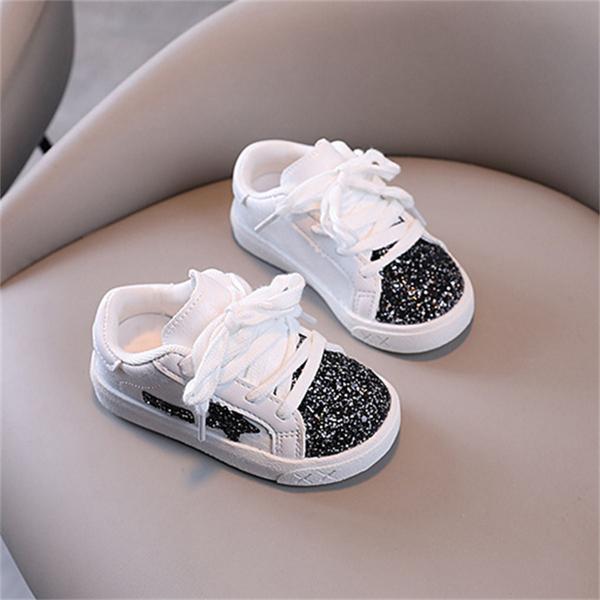 Toddler girls autumn sweet fashion style sequined star style low-top sneakers