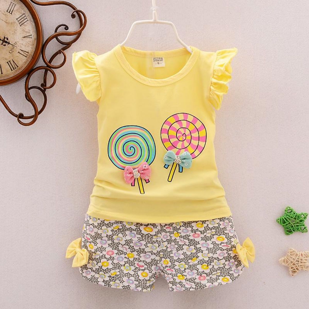 Children's clothing new summer short-sleeved vest children's suit