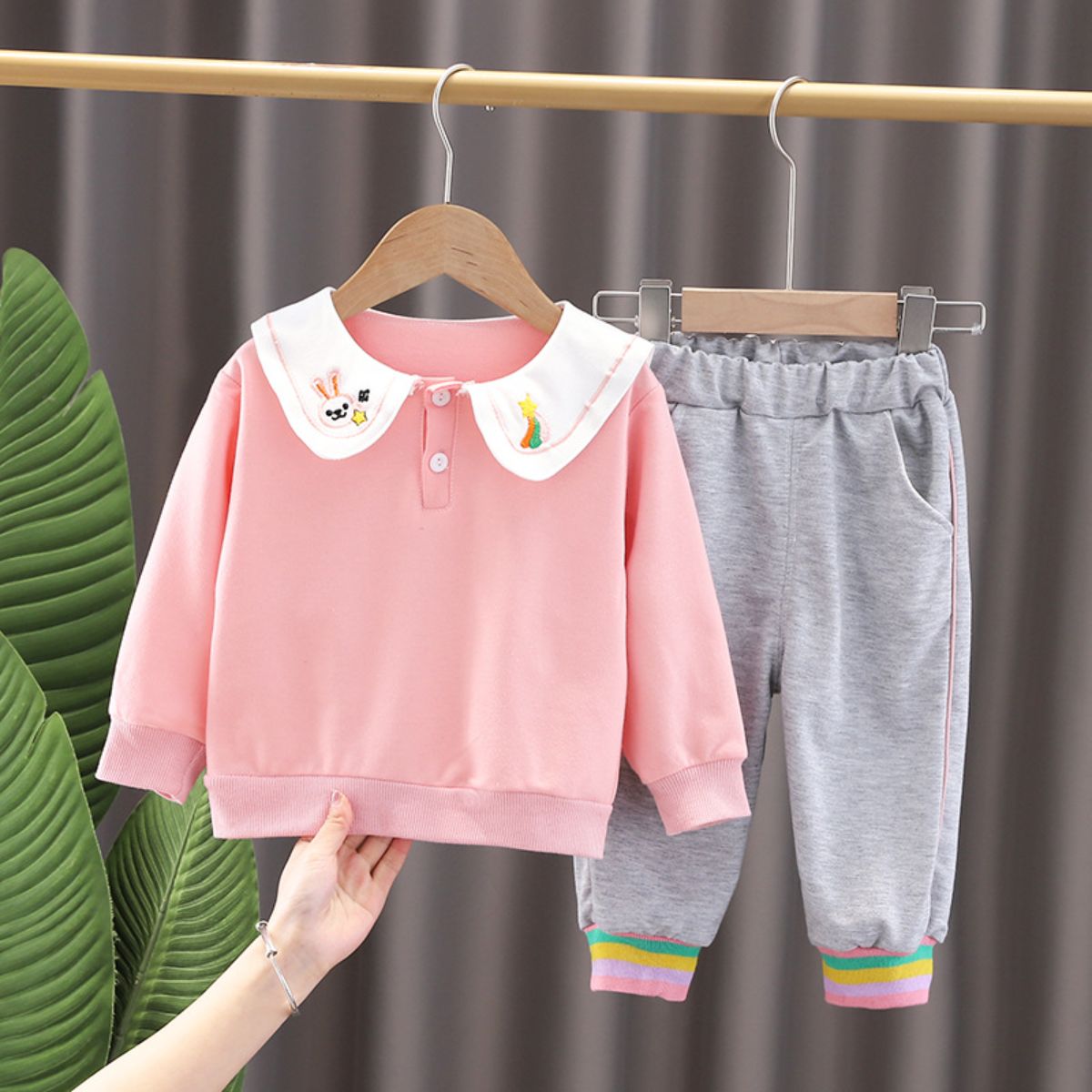 Children's clothing girls autumn clothing baby girl suit new style children's clothes two-piece suit