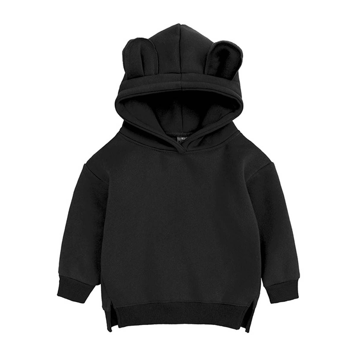 Children&#39;s spring, autumn and winter bear ears hooded fleece sweatshirt