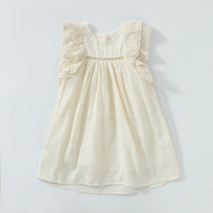 Small Flying Sleeve Lace Dress