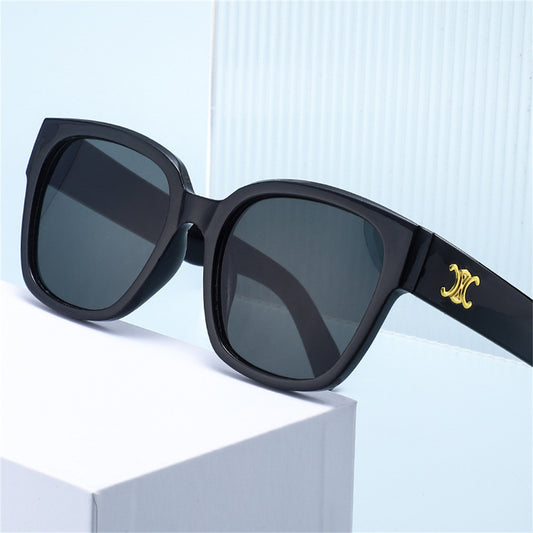 Children's fashionable high-end trendy square large frame sunglasses