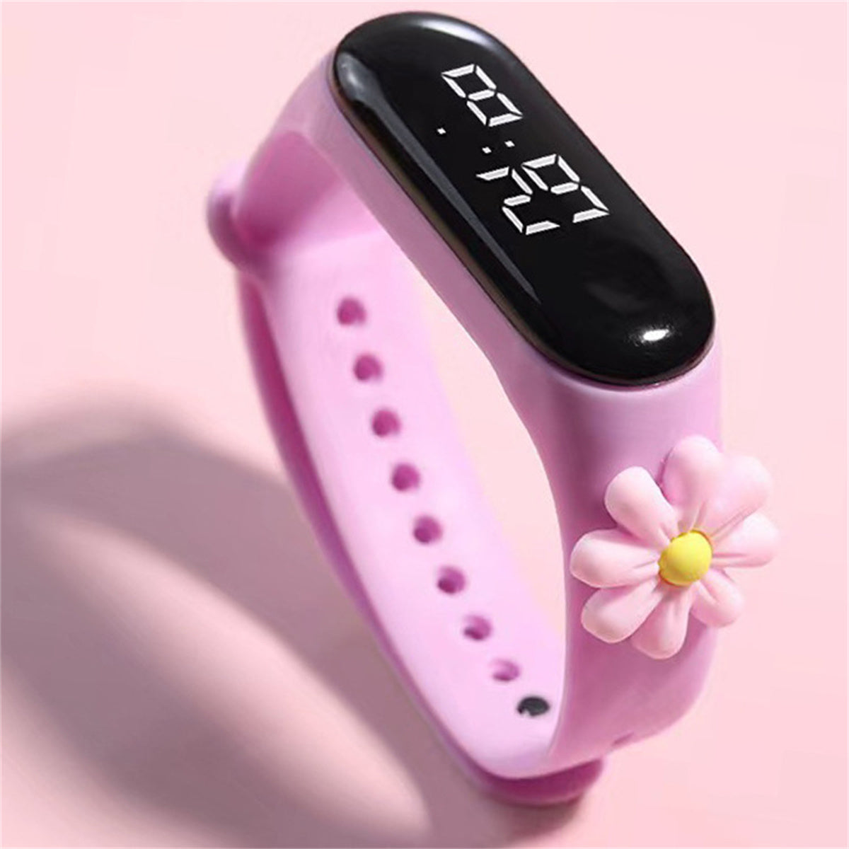 Children's girl's cute casual style flower style waterproof school going out all-match electronic watch