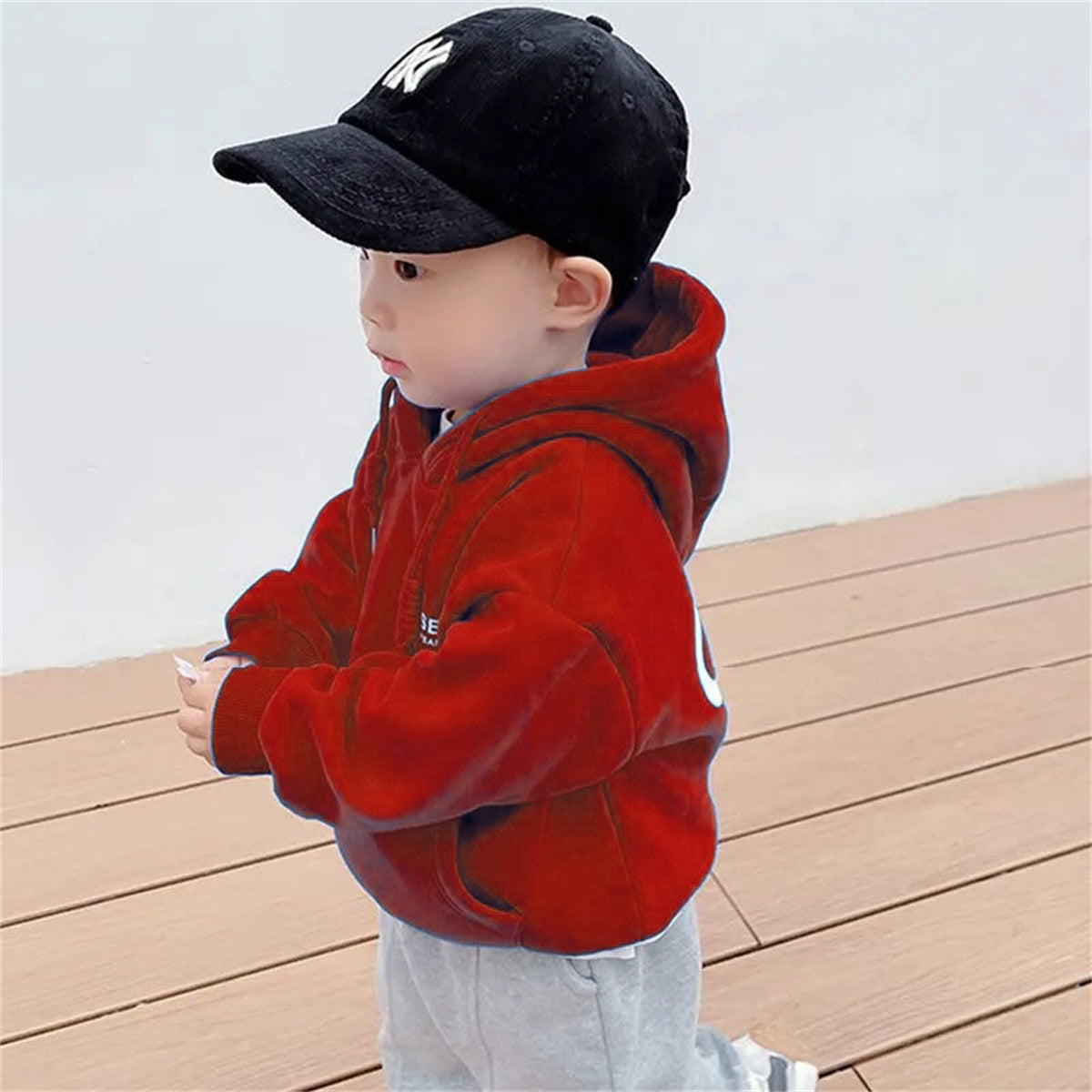 boys autumn and winter fleece sweatshirt