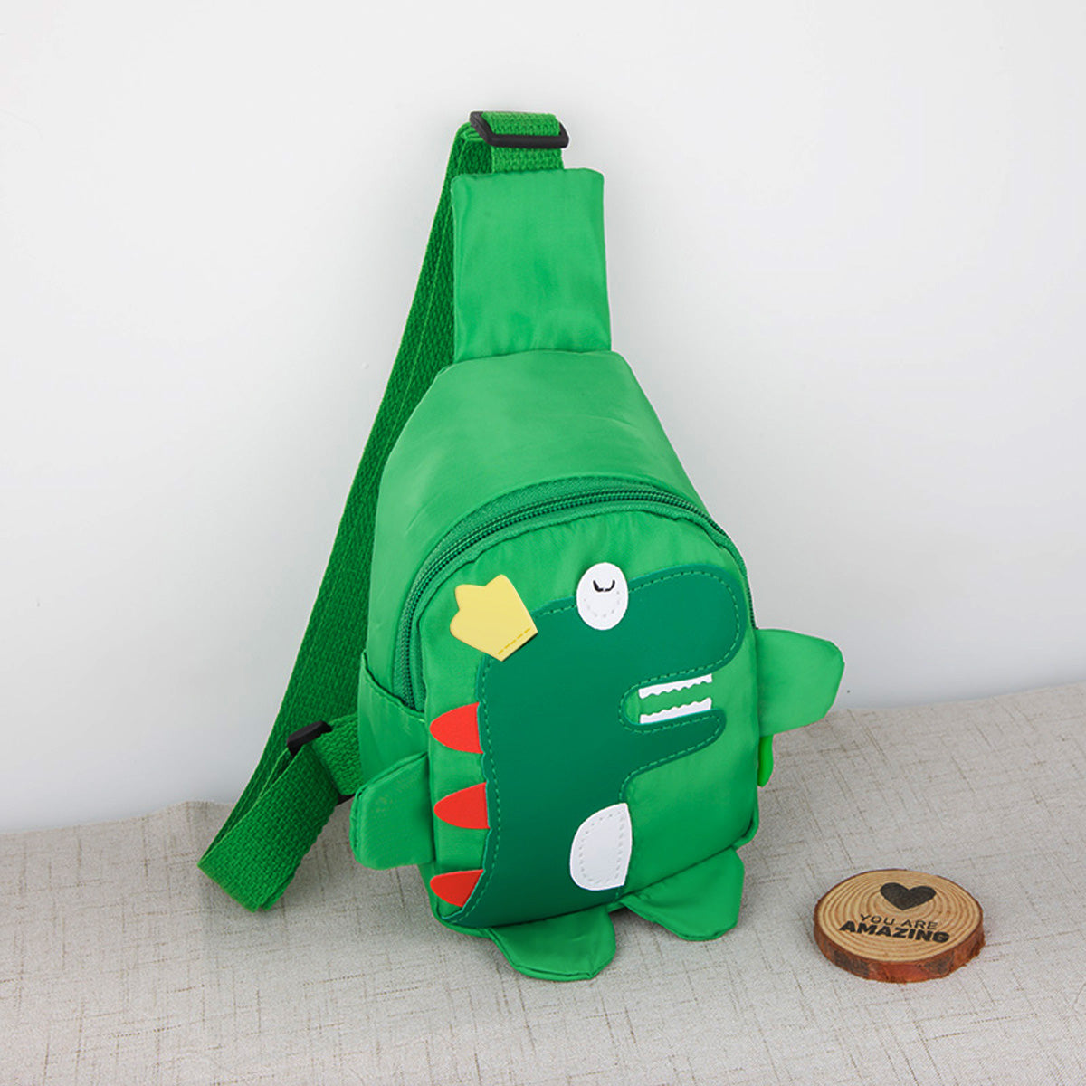 Cartoon Dinosaur Pattern Crossbody Bag