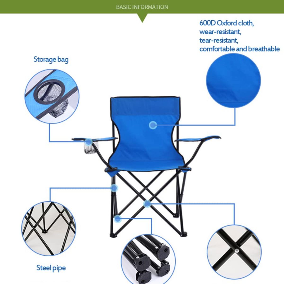 Outdoor folding chairs Camping backrest Portable tables and chairs Camping chairs Fishing folding chairs Armrests Beach chairs