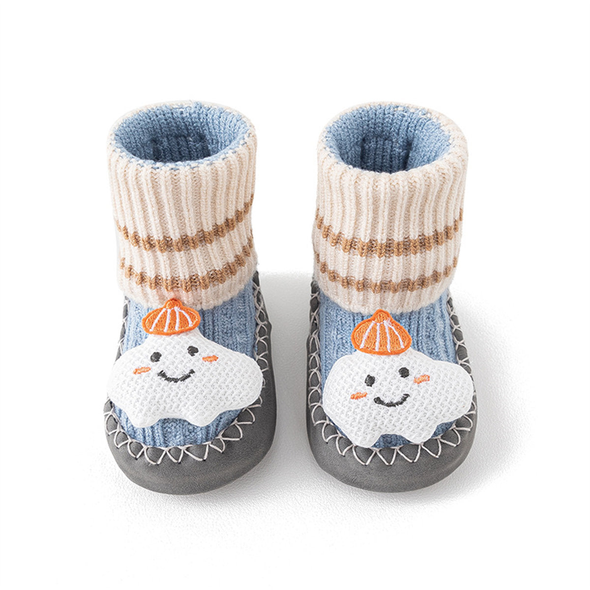 Infant and toddler boys and girls autumn and winter floor socks shoes non-slip warm casual shoes