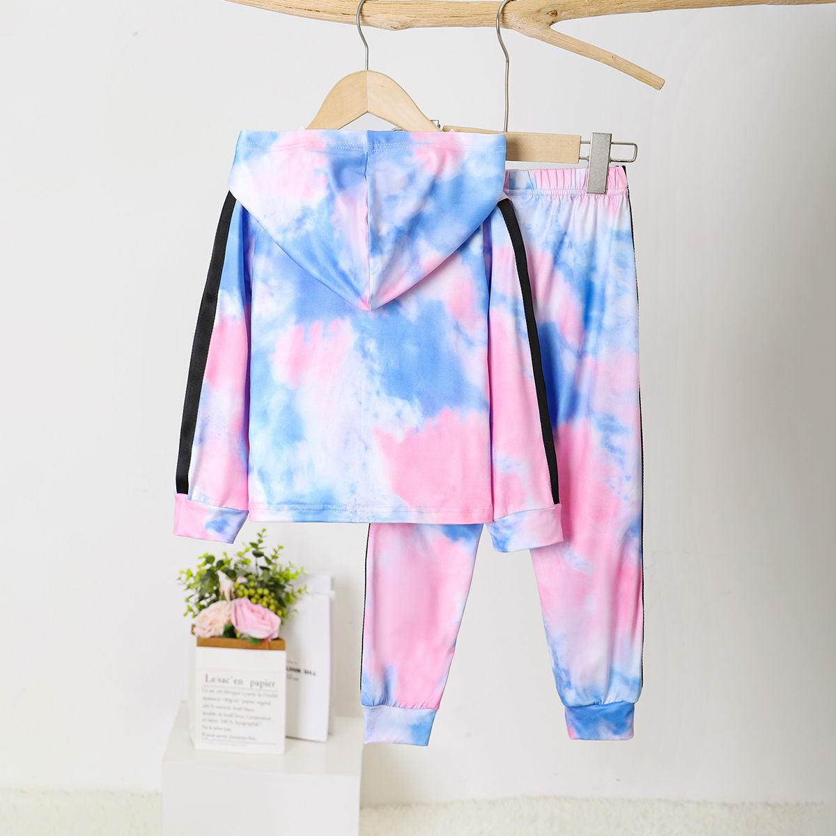 Tie-dye sweatshirt set